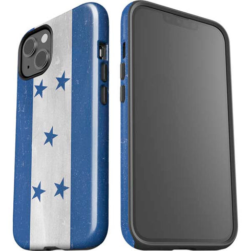 Honduras Flag Distressed iPhone 15 Impact Case